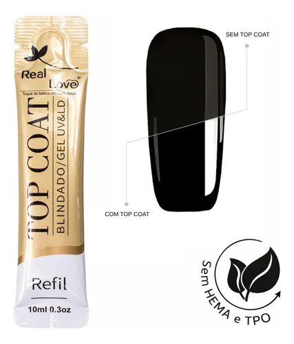 Refil Sachê Top Coat Blindado Gel 10ml - ...