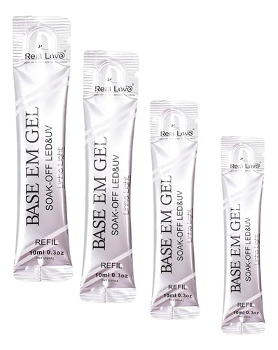 Kit 4 Refil Base Em Gel Real Love Linha  ...